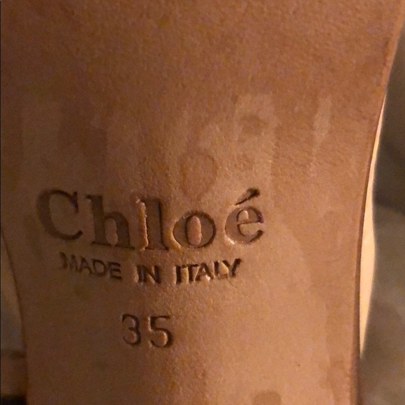 Chloe sling back nude shoes with box and dust bag - Picture 4 of 4